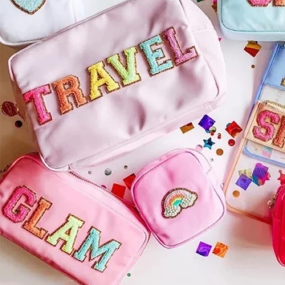 NWT Light Pink Nylon Mini Pouch - Picture 4 of 6